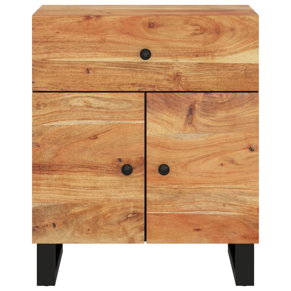 Bedside Cabinet | Solid Wood Acacia (19.7"x13"x23.6" )-19
