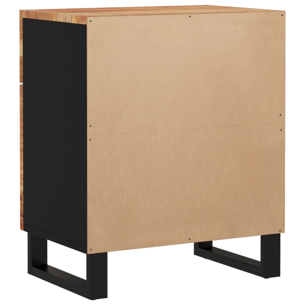 Bedside Cabinet | Solid Wood Acacia (19.7"x13"x23.6" )-21