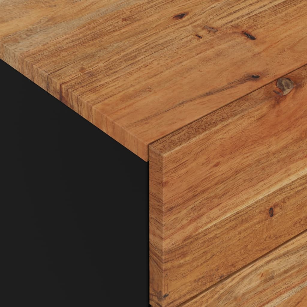 Bedside Cabinet | Solid Wood Acacia (19.7"x13"x23.6" )-22