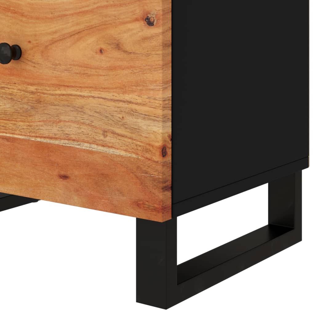 Bedside Cabinet | Solid Wood Acacia (19.7"x13"x23.6" )-23