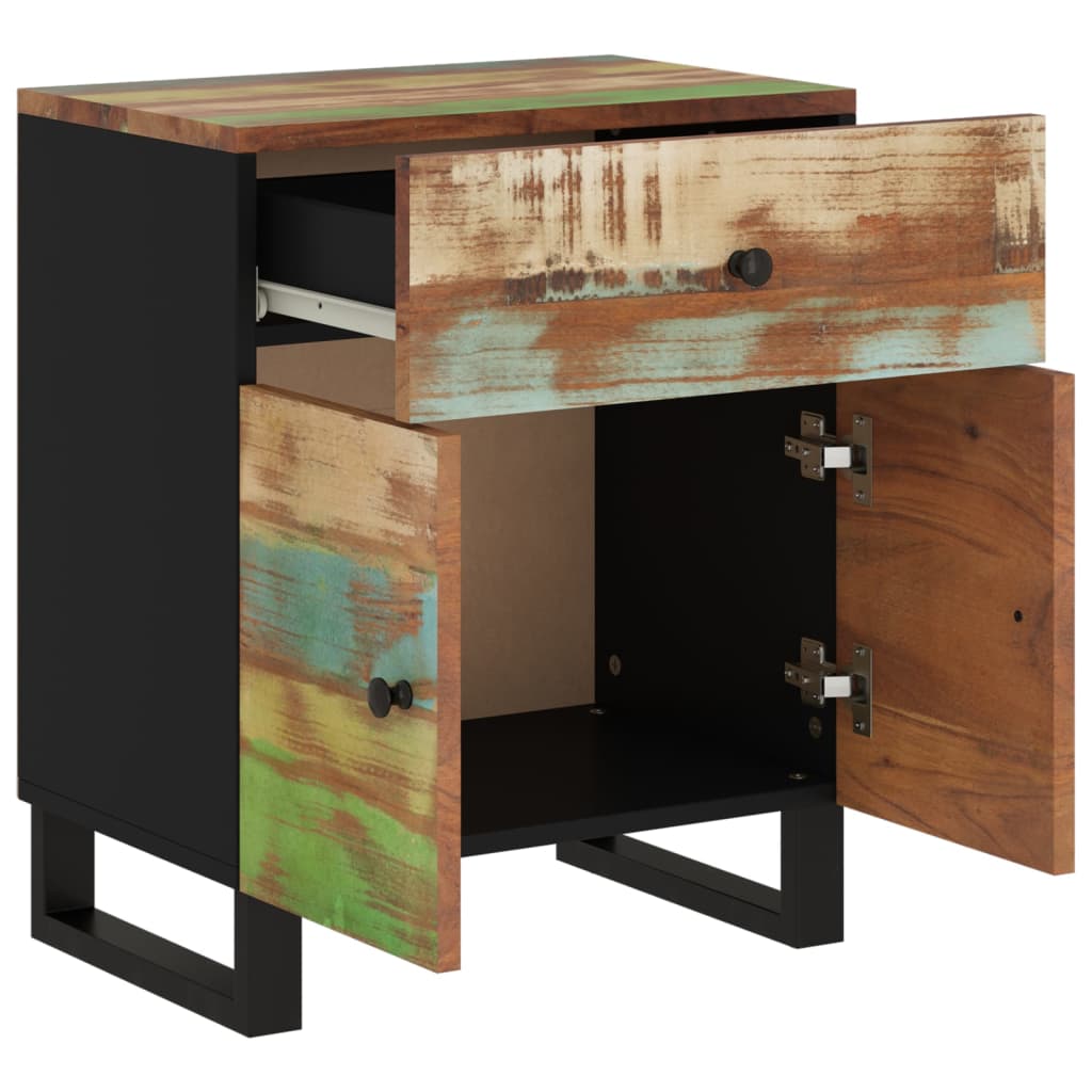 Bedside Cabinet | Solid Wood Acacia (19.7"x13"x23.6" )-10
