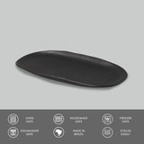 Shallow Organic Oval Platter Small Set of 4