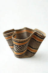Handwoven Wave Basket - Earth Colors - Sumiye Co