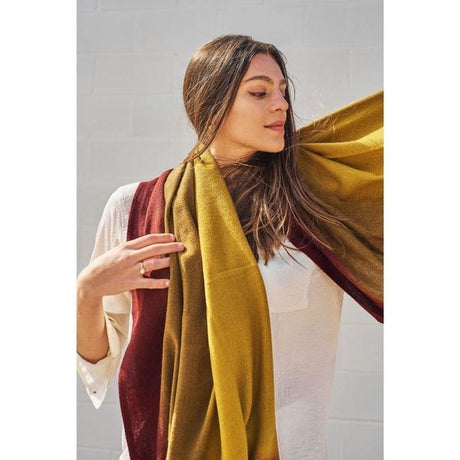 Marigold Merino Ombre Handloom Throw - Sumiye Co