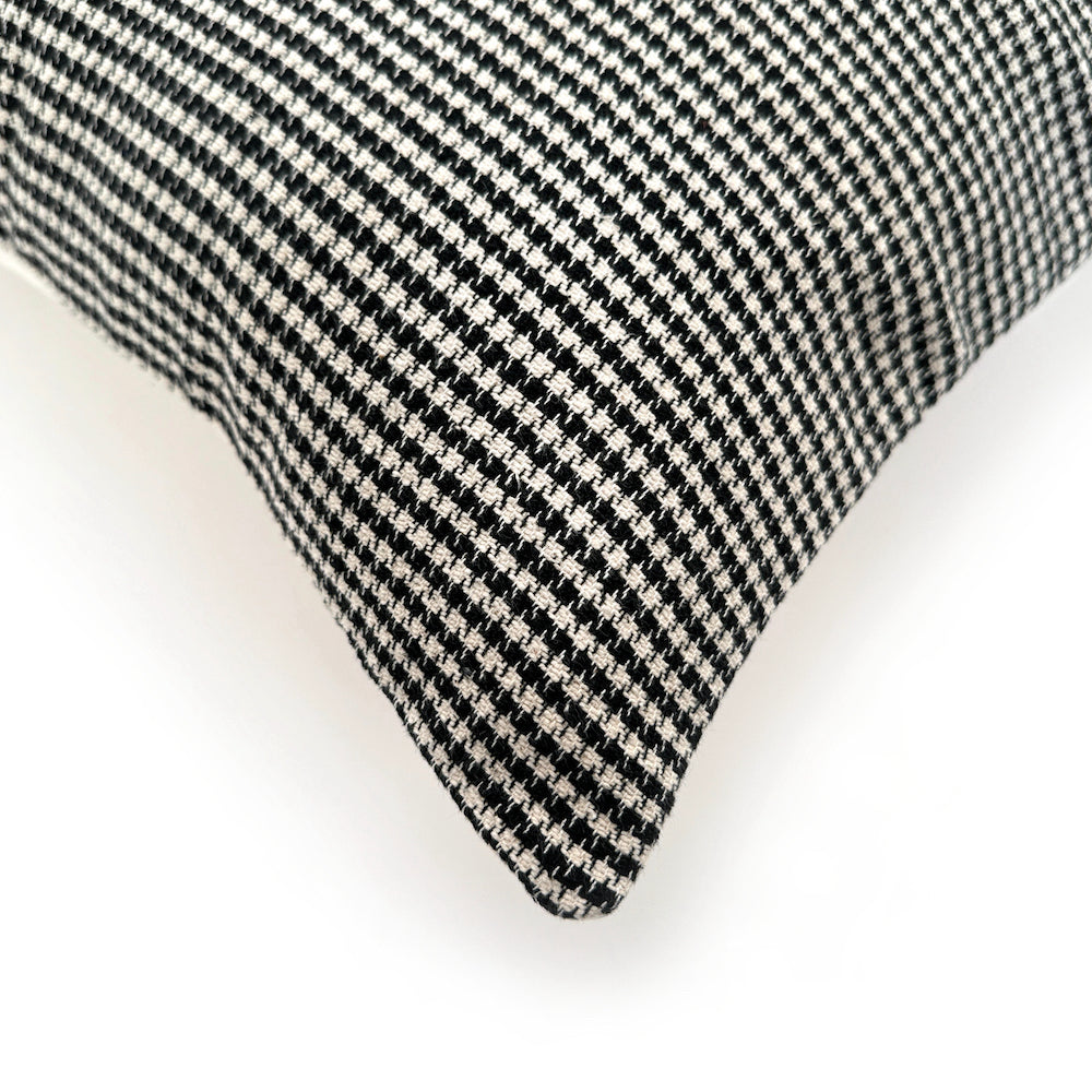 20" x 20" Houndstooth Throw Pillow Cover | Nepal