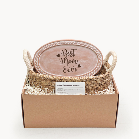 Bread Warmer & Basket - Mom Oval-0