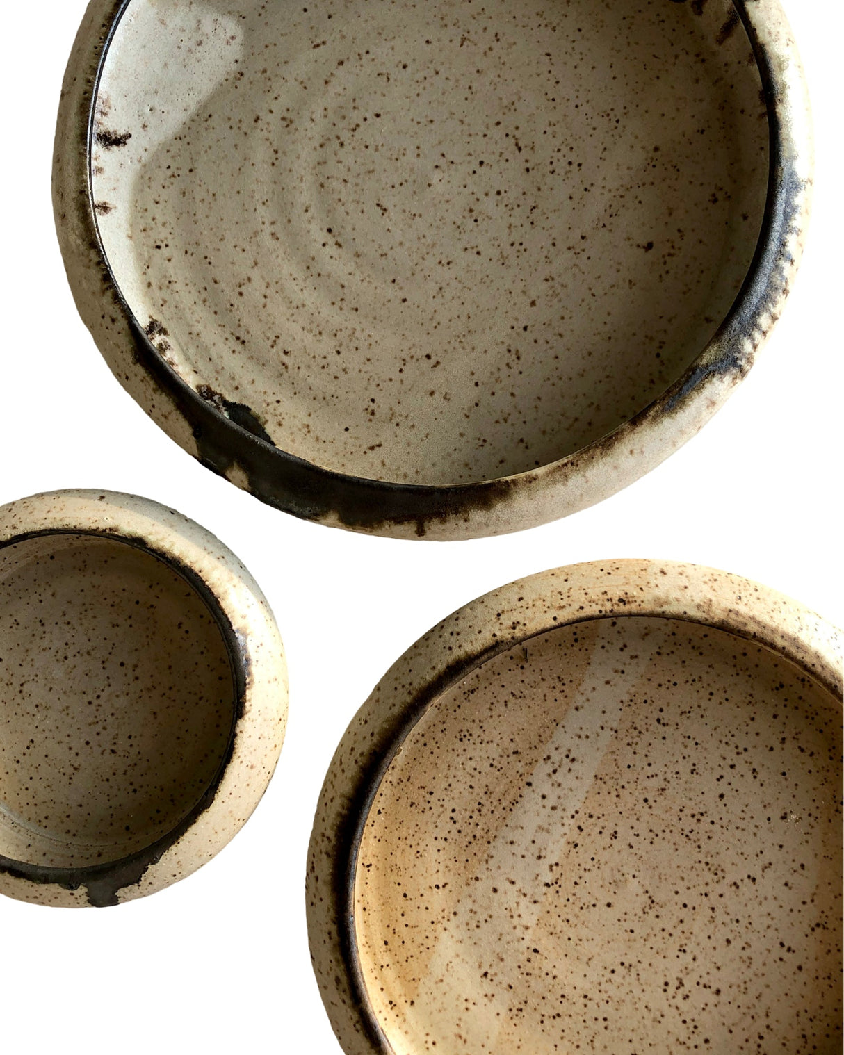 Luna Crescent Plates | Farmhouse Style Stoneware Clay - Sumiye Co