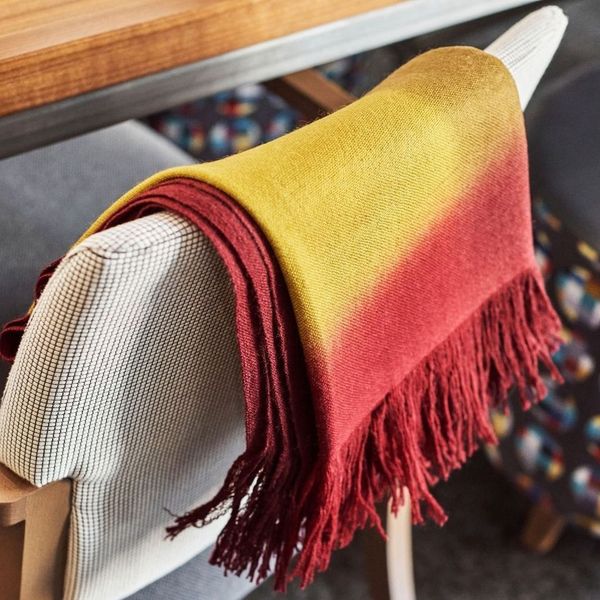 Marigold Merino Ombre Handloom Throw - Sumiye Co