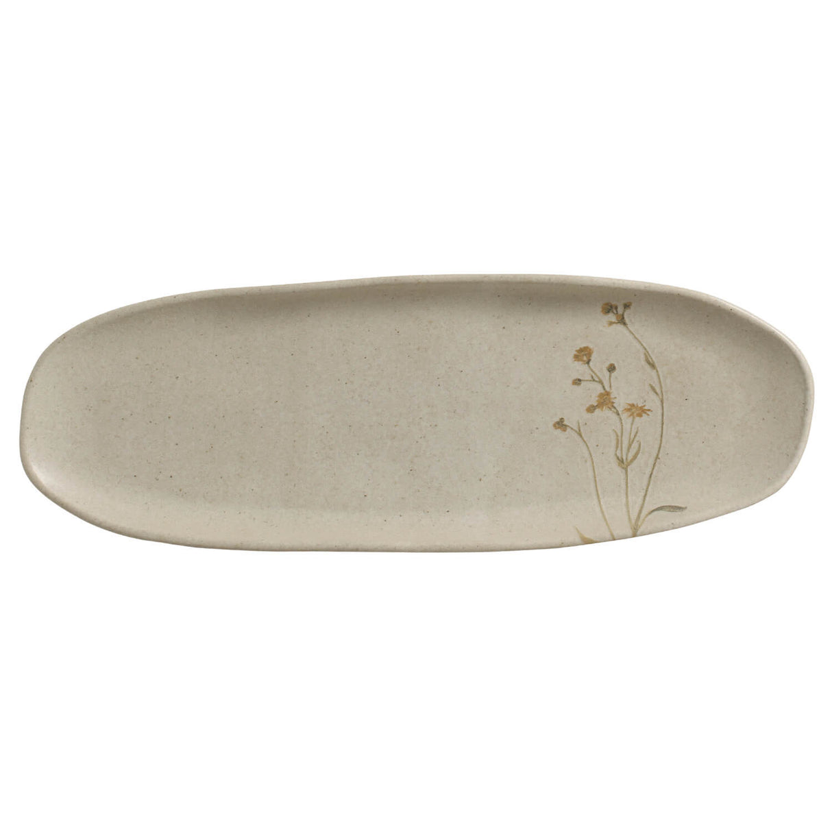 Shallow Organic Oval Platter Large Set of 4