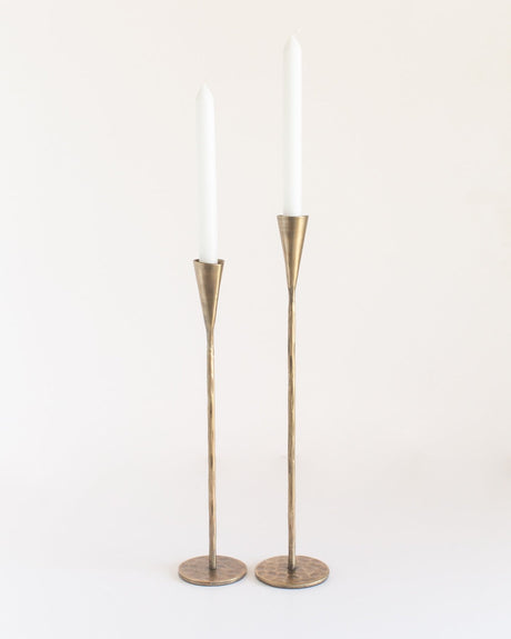 S/2 Phoenix Candlesticks - Brass Finish - Sumiye Co