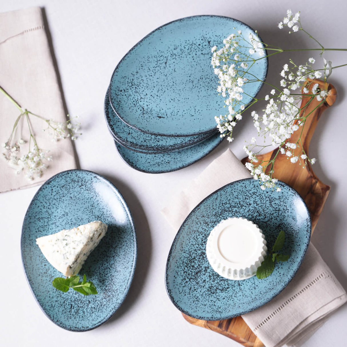 Oval Dessert Plate Set of 6