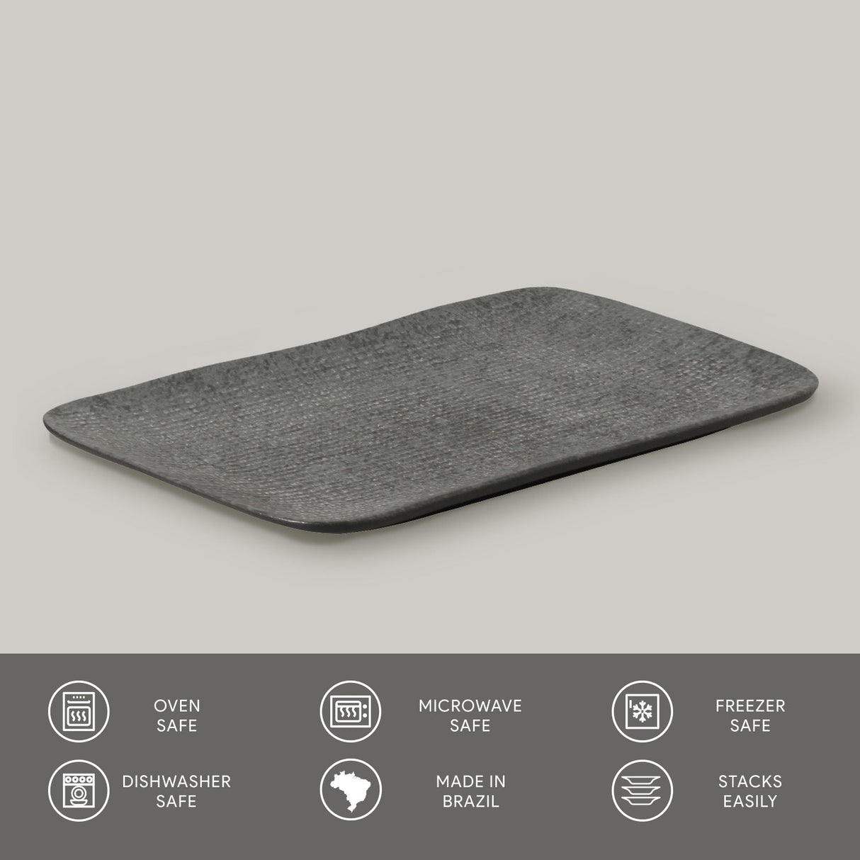 Rectangular Platter Juta Medium Set of 4
