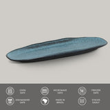 Shallow Organic Oval Platter Large Set of 4