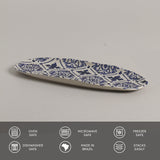 Shallow Organic Oval Platter Large Set of 4