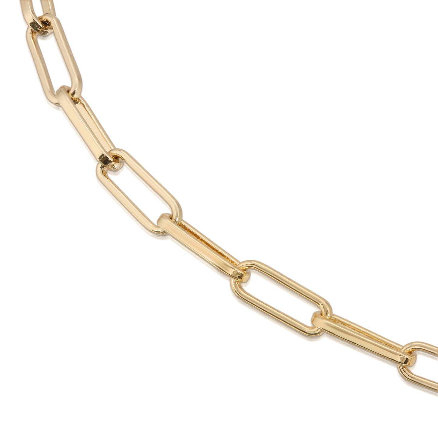 3.4mm Elongated Link Chain Anklet