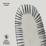 Shallow Organic Oval Platter Large Set of 4