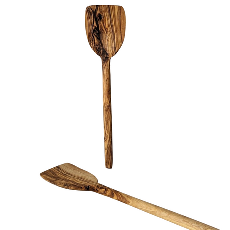 Gharyan Olive Wood Pancake Spatula | Tunisia - Sumiye Co