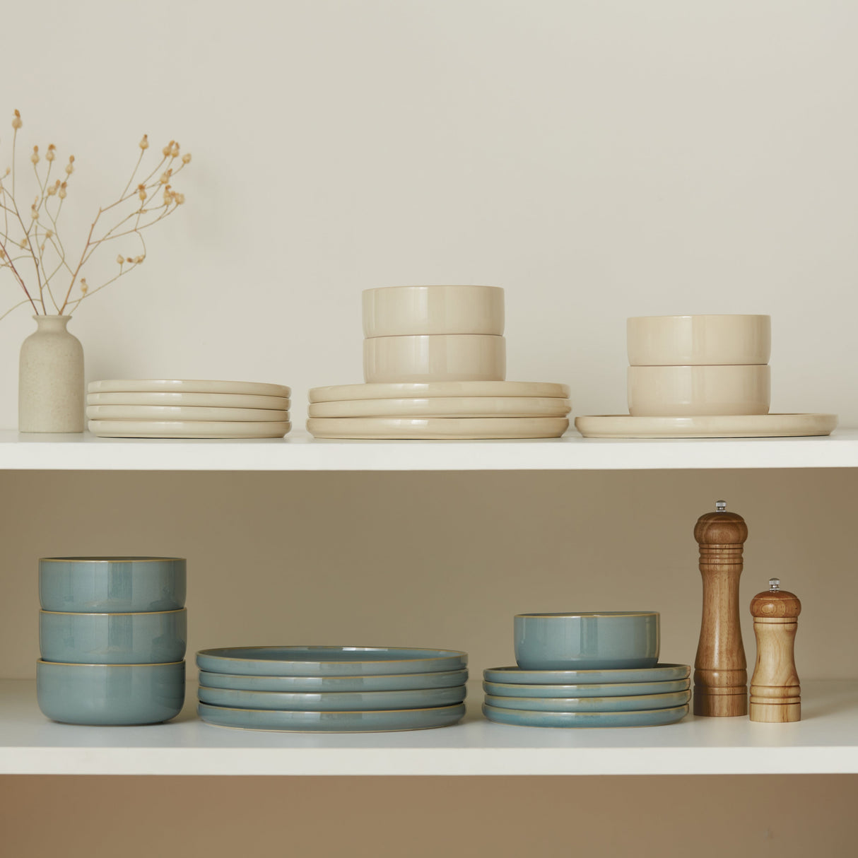 Ceramic Dinnerware Set, 12 Piece, Service for 4, Somerset Collection
