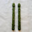 Handcrafted Asparagus Candles – Botanical Taper Candles – Set of 2 - Sumiye Co