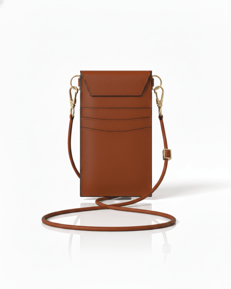 Cancun Brown Plant Based Phone & Card Crossbody (Pre-Order For delivery 20th April 2026)-2