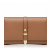 Aspen Brown Plant-Based Leather Travel Wallet - Sumiye Co