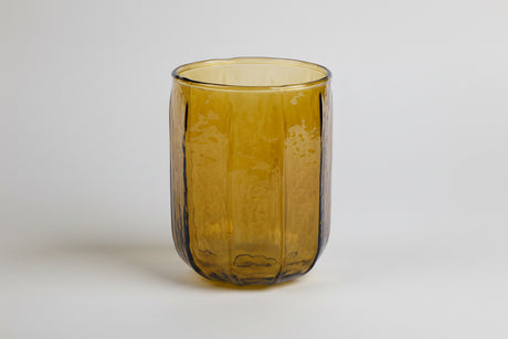 Hammered Water Glass , Brown - 4 X 3 Inches ( Set of 4 ) - Sumiye Co