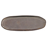 Shallow Organic Oval Platter Large Set of 4