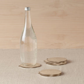 Antique Brass Coasters Set of 6 - Sumiye Co