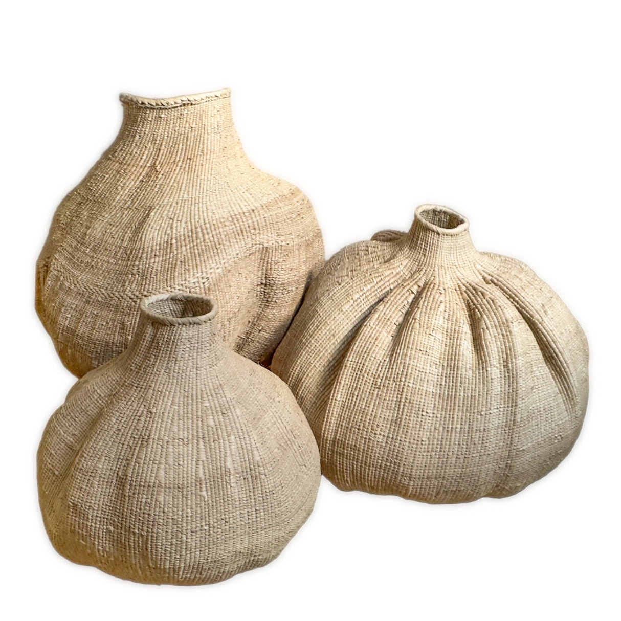 Cestas esculturales de ajo de Tonga de Mbare