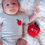 Baby Onesie | Embroidered Apple - Sumiye Co