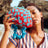 Hand-beaded Clutch Bag In Red & Turquoise - Sumiye Co