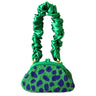 Hand-beaded Clutch Bag In Lush Green & Blue - Sumiye Co