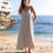 Aura Low Back Maxi Dress - Oatmeal - Sumiye Co