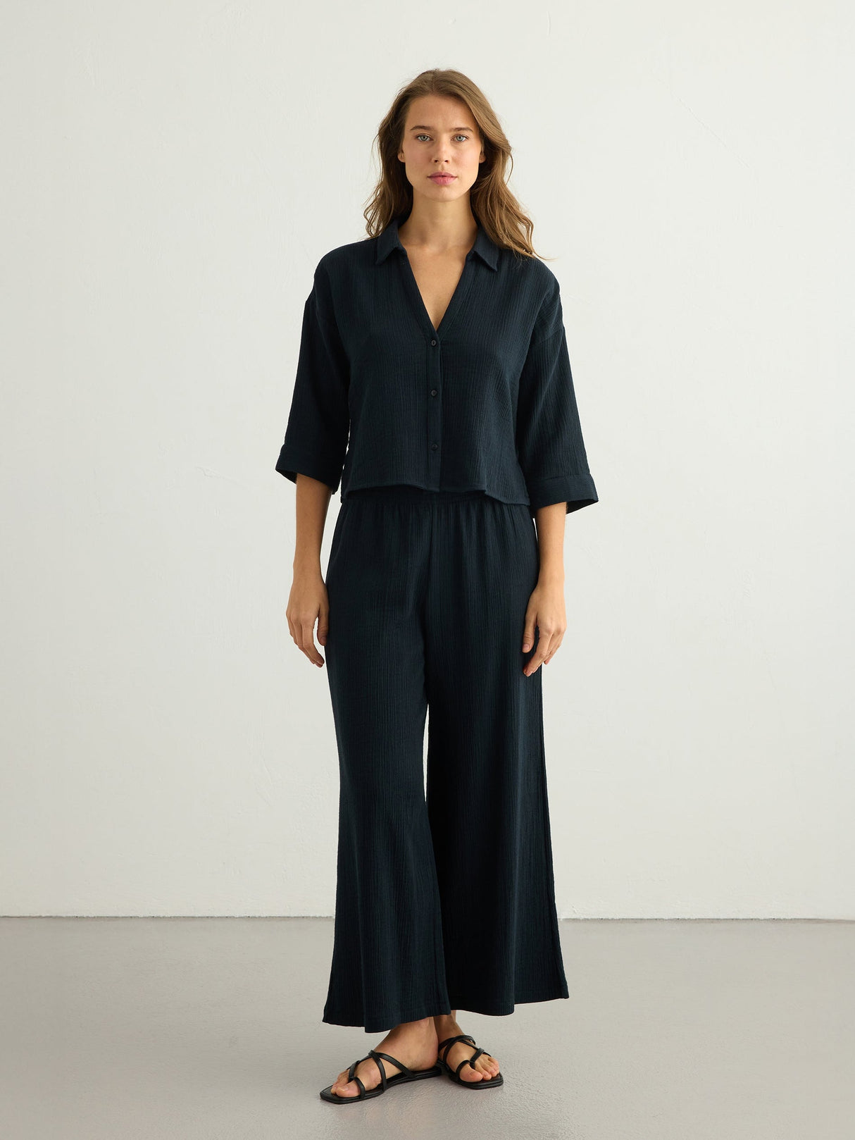Aura Mini Shirt - Black - Sumiye Co