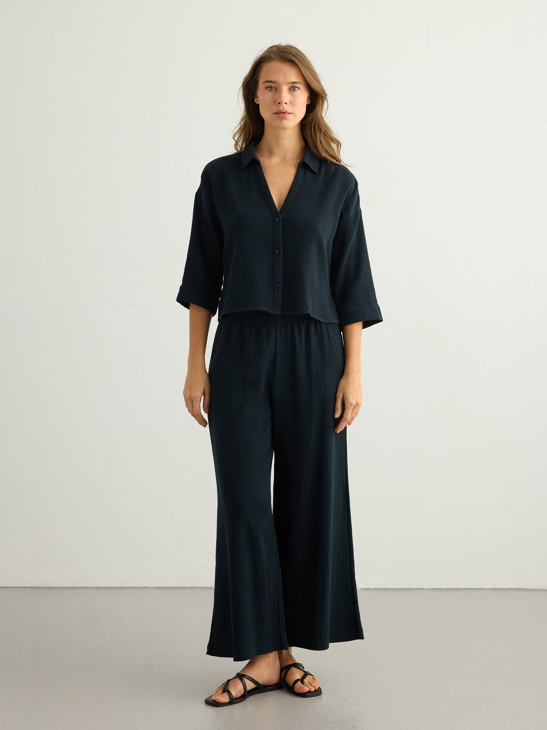 Aura Mini Shirt - Black - Sumiye Co