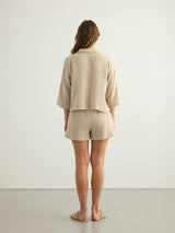 Aura Mini Shirt - Oatmeal - Sumiye Co