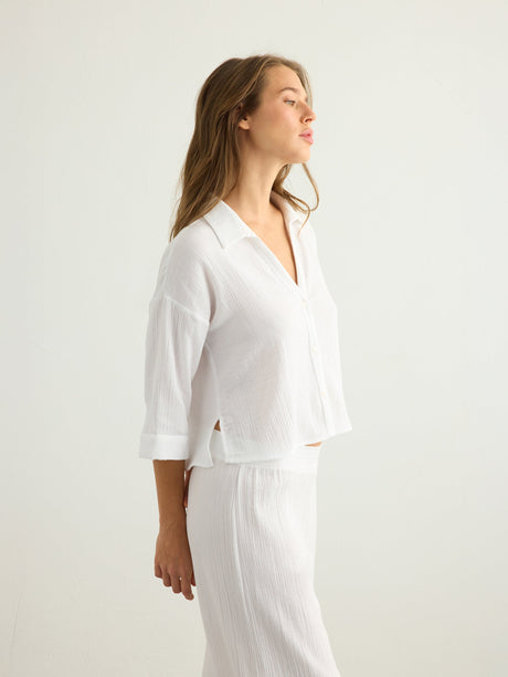 Aura Mini Shirt - White - Sumiye Co