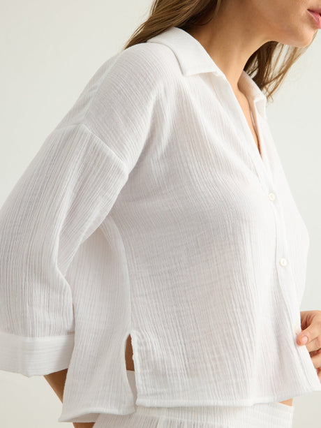Aura Mini Shirt - White - Sumiye Co
