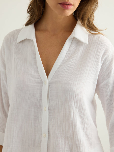 Aura Mini Shirt - White - Sumiye Co