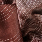 Auro Cinnabar Handwoven Linen Scarf - Sumiye Co
