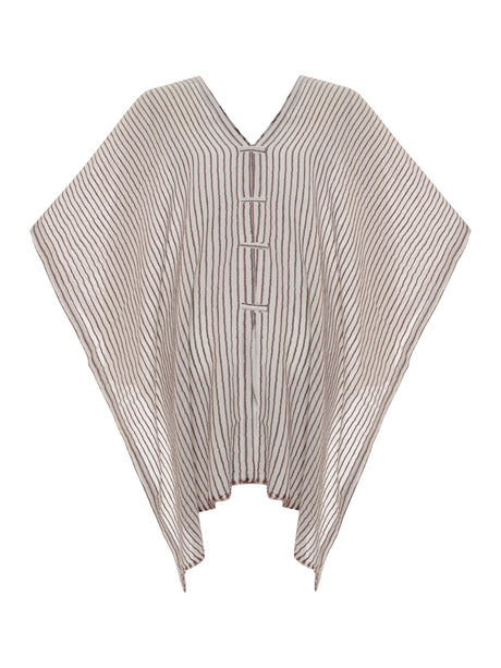 Ava Kimono - Burgundy Stripes - Sumiye Co