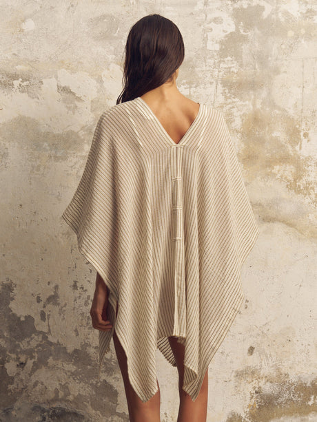 Ava Kimono - Khaki Green Stripes - Sumiye Co