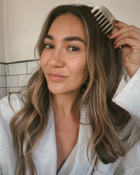 Kansa Comb | Ayurvedic Tool for Hair Growth & Scalp Health-2