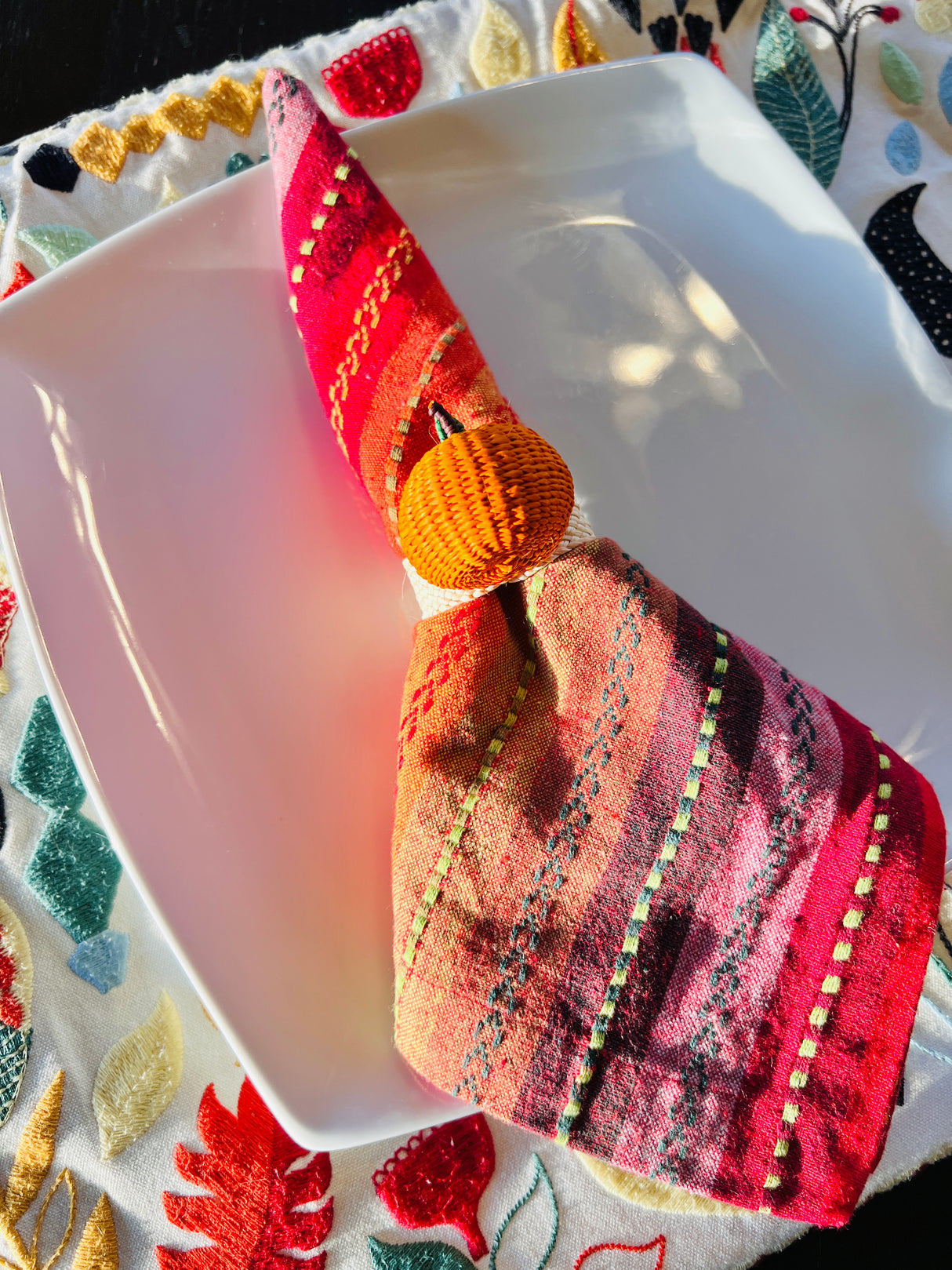 Pumpkin Napkin Ring  – Table Decor Colombia