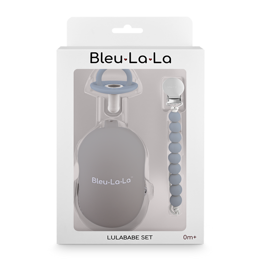 Gift Set - Lulababe Pacifier, Clip, and Case Gift Set by Bleu La La