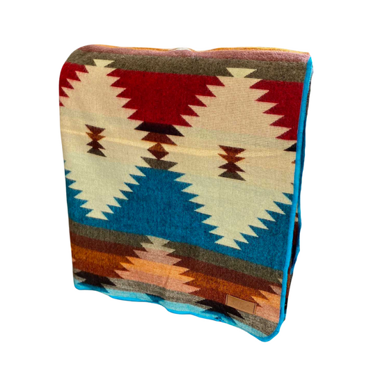 Alpaca Wool Reversible Blanket - Boho 90" x 78” by Alpaca Threadz