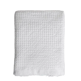 Organic Belgian Waffle Bath Sheet - White - Sumiye Co