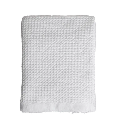 Organic Belgian Waffle Bath Sheet - White - Sumiye Co