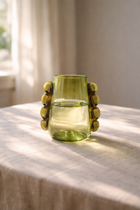 Betta Green Glass Vase - Sumiye Co