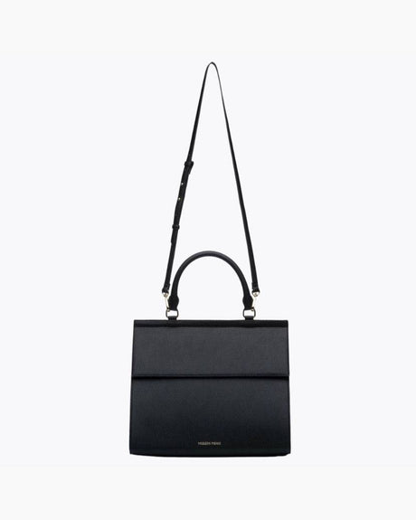The Large Luncher - Black | Designer Lunch Bags & Totes - Sumiye Co